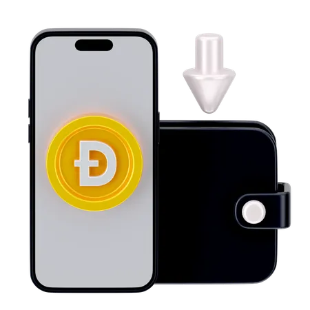 Online-Dogecoin  3D Icon