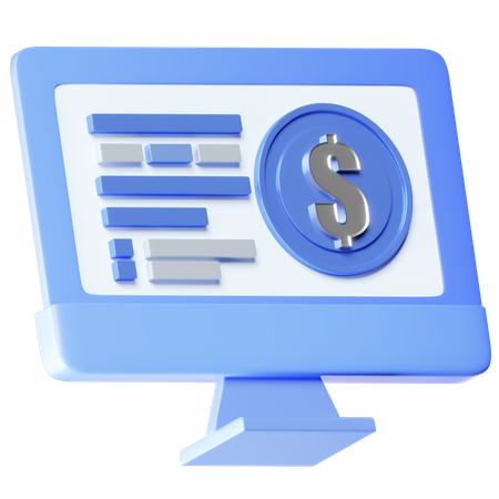 Online Dollar  3D Icon