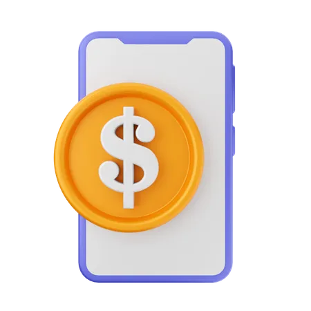 Online Dollar  3D Icon