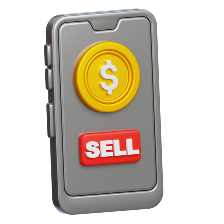 Online-Dollar verkaufen  3D Icon