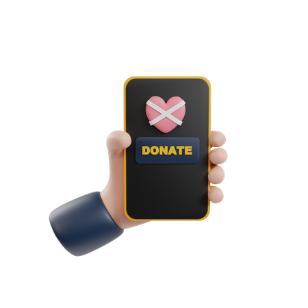 Online donation  3D Icon