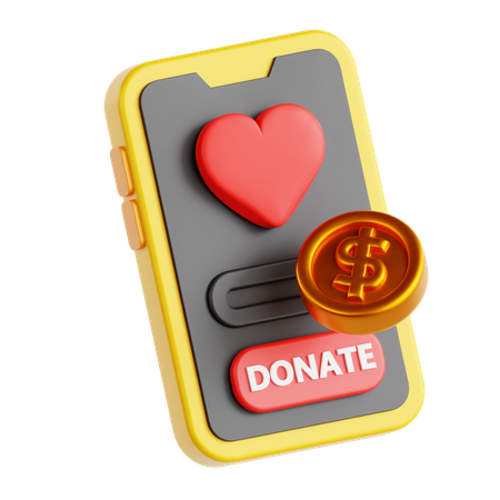 온라인 기부  3D Icon