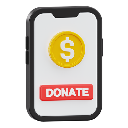 Online donation  3D Icon
