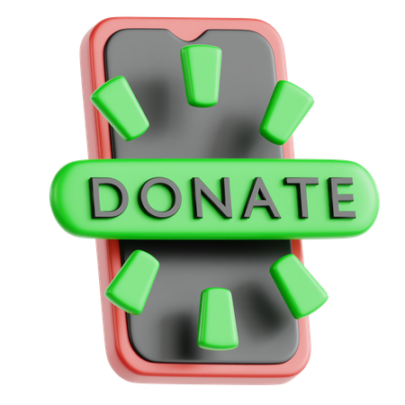 Online Donation  3D Icon