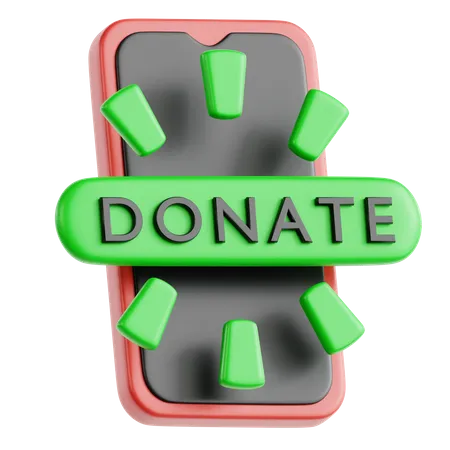 Online Donation  3D Icon