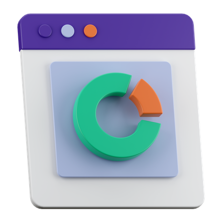 Online-Donut-Diagramm  3D Icon