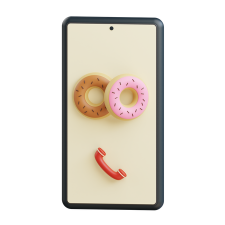 Online Donuts Order  3D Icon