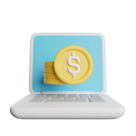 Online Earnings  3D Icon