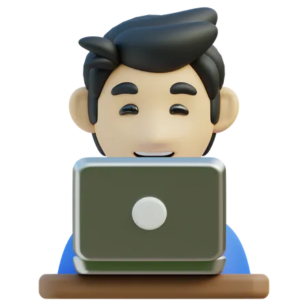 Online education  3D Icon