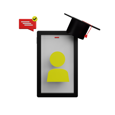 Online Education  3D Icon