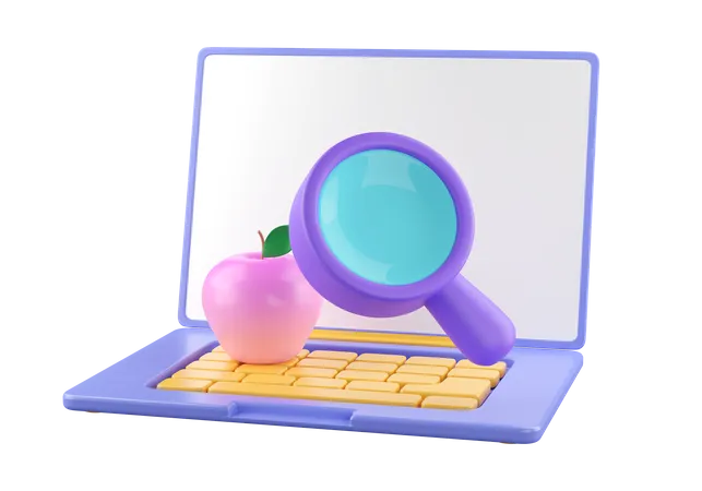 Online Education  3D Icon