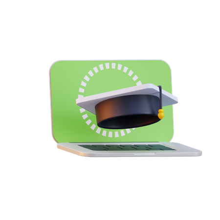 Online Education  3D Icon