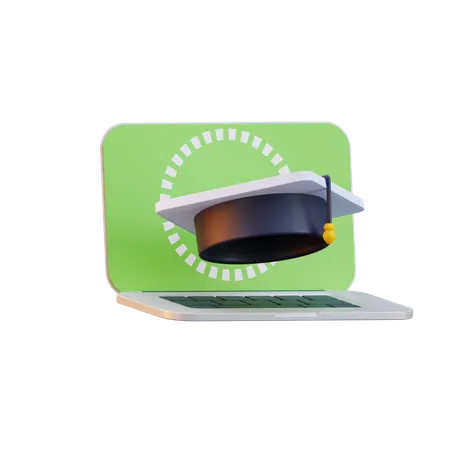 Online Education  3D Icon