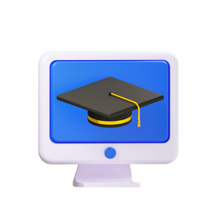 Online Education  3D Icon