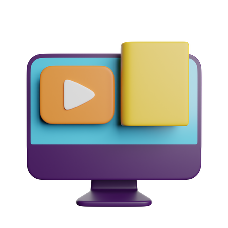 Online Education  3D Icon