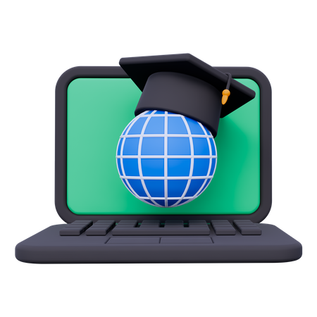 Online Education  3D Icon