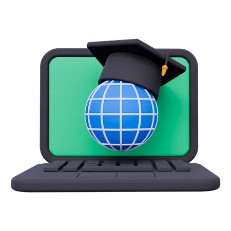 Online Education  3D Icon