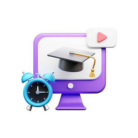 Online Education  3D Icon