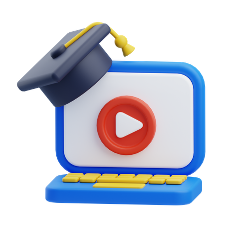 Online Education  3D Icon