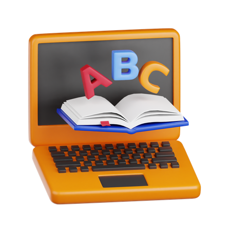 Online Education  3D Icon