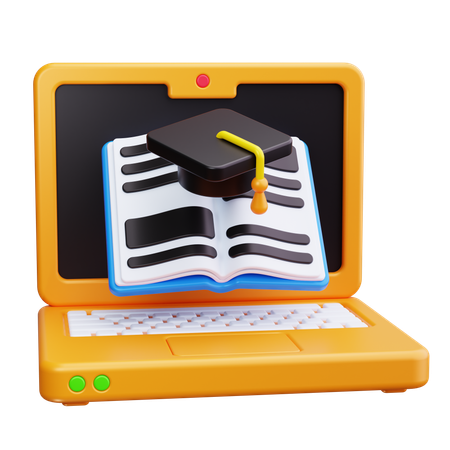 Online Education  3D Icon