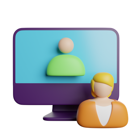 Online Education  3D Icon