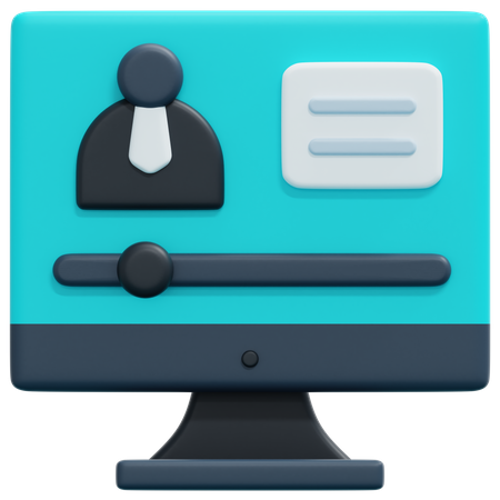 Online Education  3D Icon