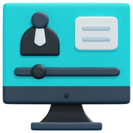 Online Education  3D Icon