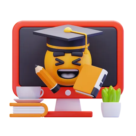 Online Education  3D Icon