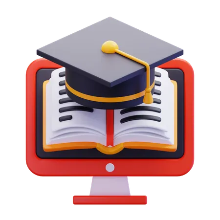 Online Education  3D Icon