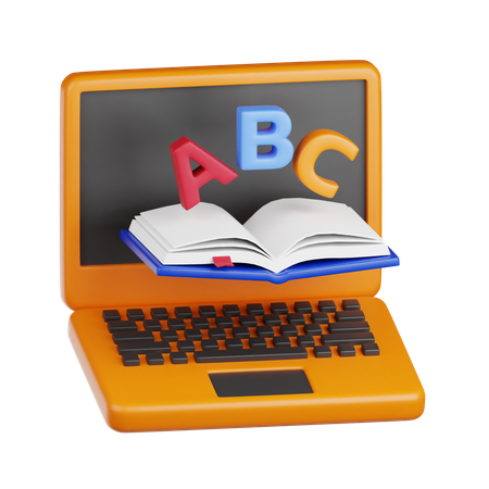 Online Education  3D Icon