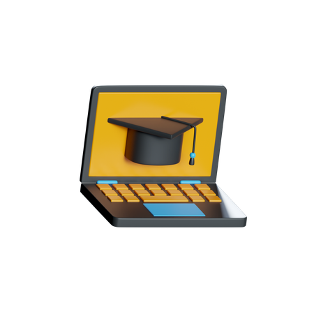Online Education  3D Icon