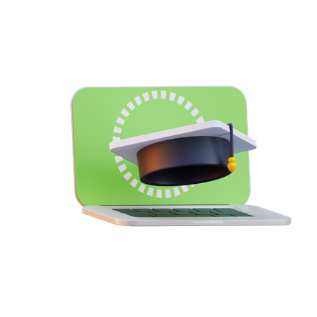 Online Education  3D Icon