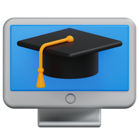 Online Education  3D Icon
