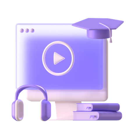 Online Education  3D Icon