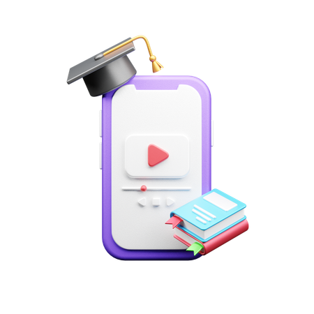 Online Education  3D Icon