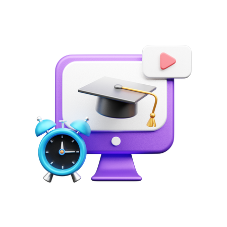 Online Education  3D Icon