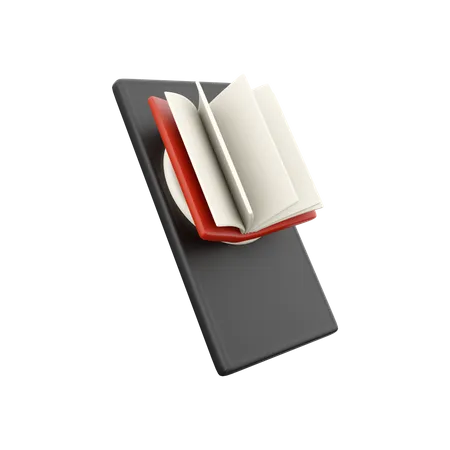 3 D Render Online Education With Learning Concept Of Gradient White Background Online Education Phone Book 3 D Render Education Book Icon 3D Icon