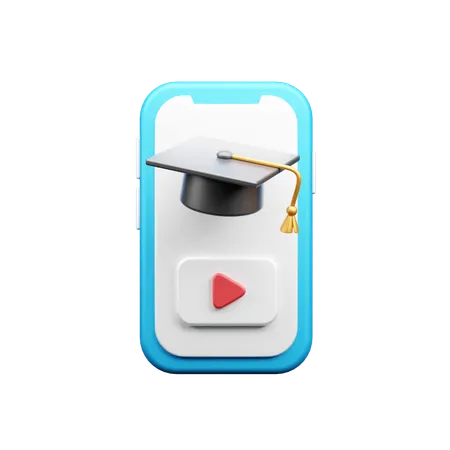 Online Education Tutorial  3D Icon