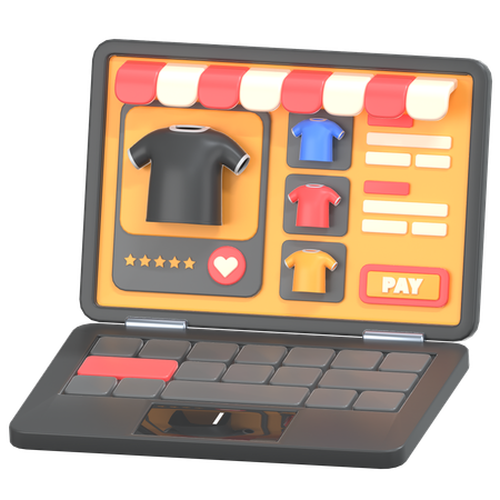 Online Einkaufen  3D Icon