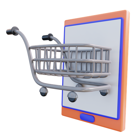 Online Einkaufen  3D Icon