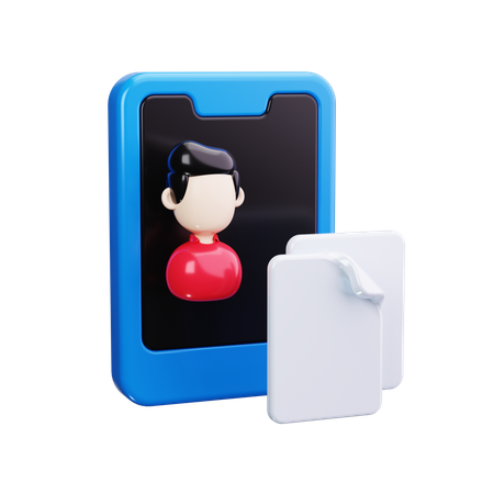 オンライン従業員  3D Icon
