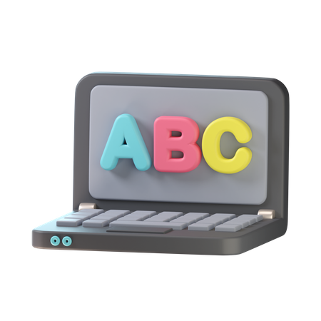 Online English Class 3D Icon