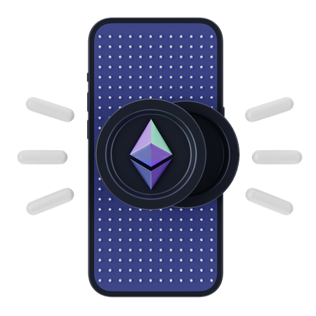 Online Etehreum  3D Icon