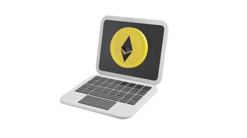 Online Ethereum  3D Icon