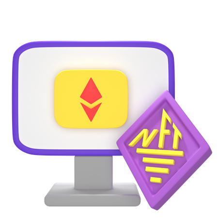 Online Ethereum  3D Icon