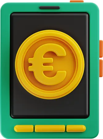 Online Euro  3D Icon