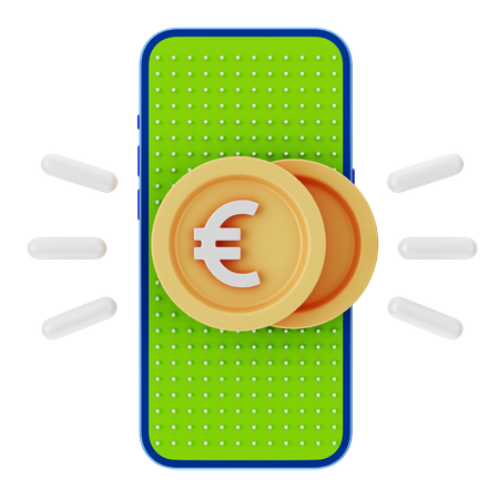 Euro on-line  3D Icon