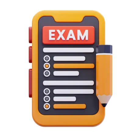 Online Exam  3D Icon