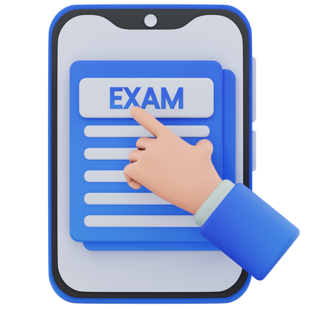 Online Exam  3D Icon
